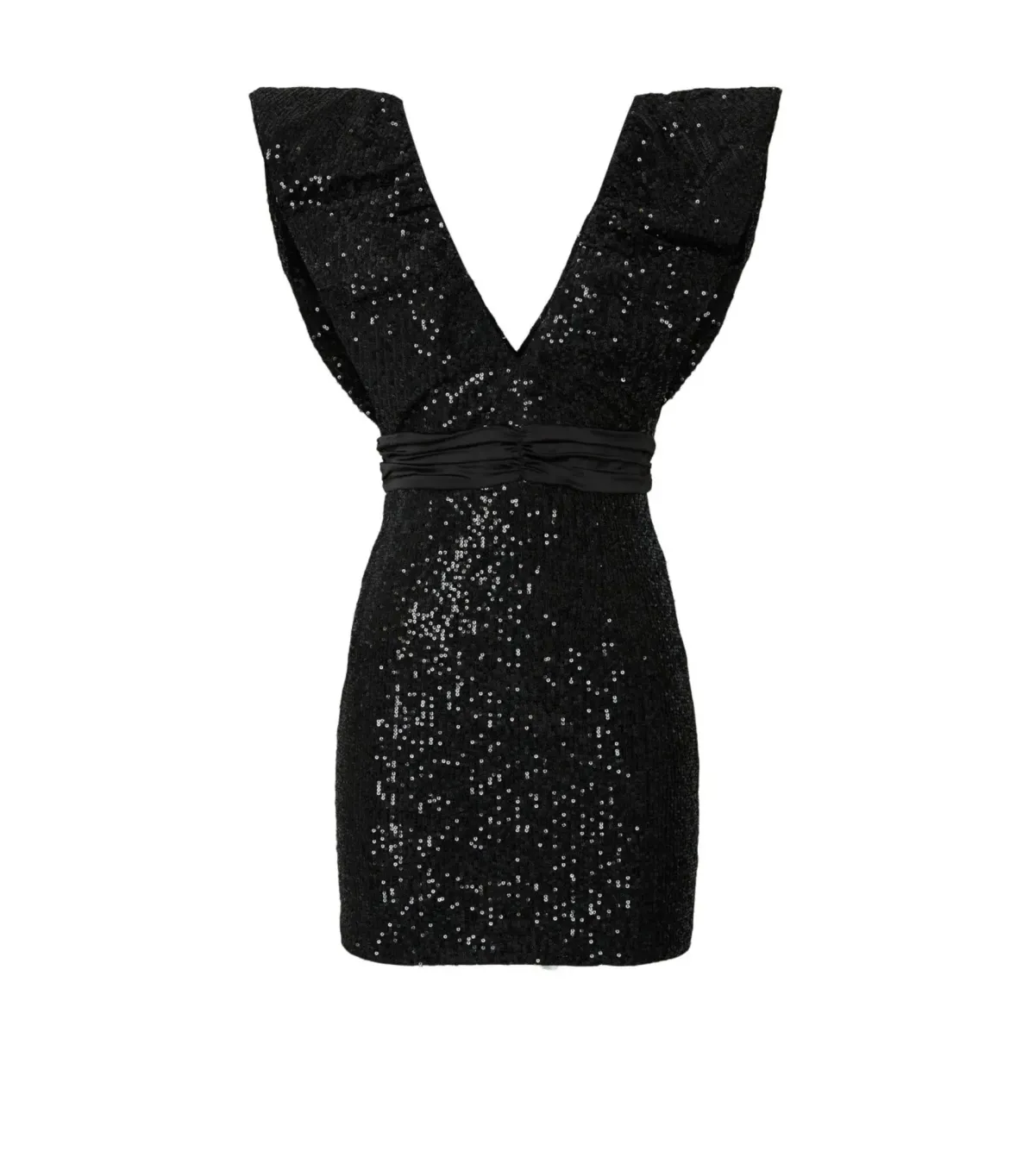 Elle Zeitoune Marla Sequin Mini Dress Black Size XS / AU 6 - Image 4