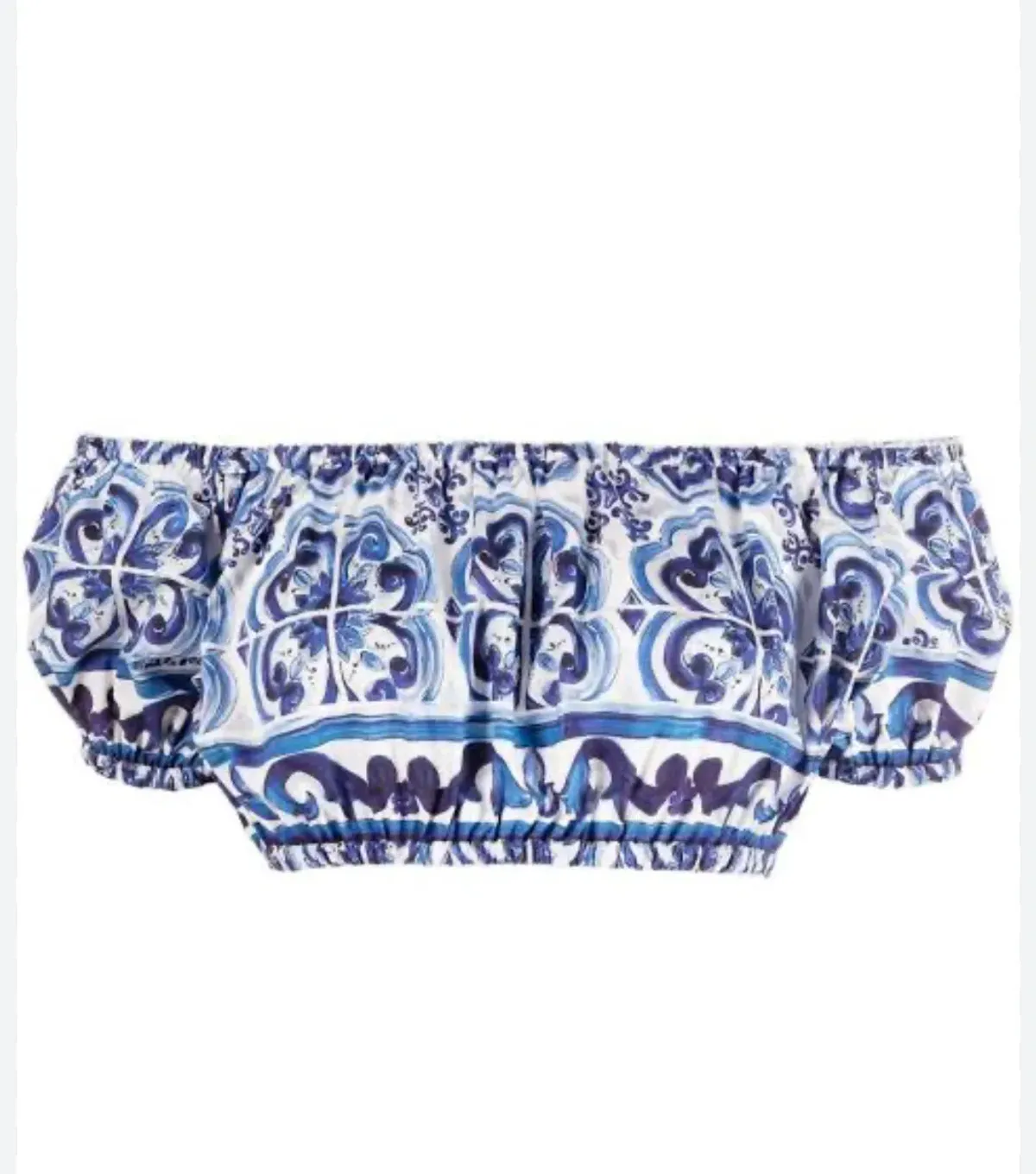 Dolce & Gabbana Majolica Top and Maxi Skirt Set Blue Size AU 8 - Image 3