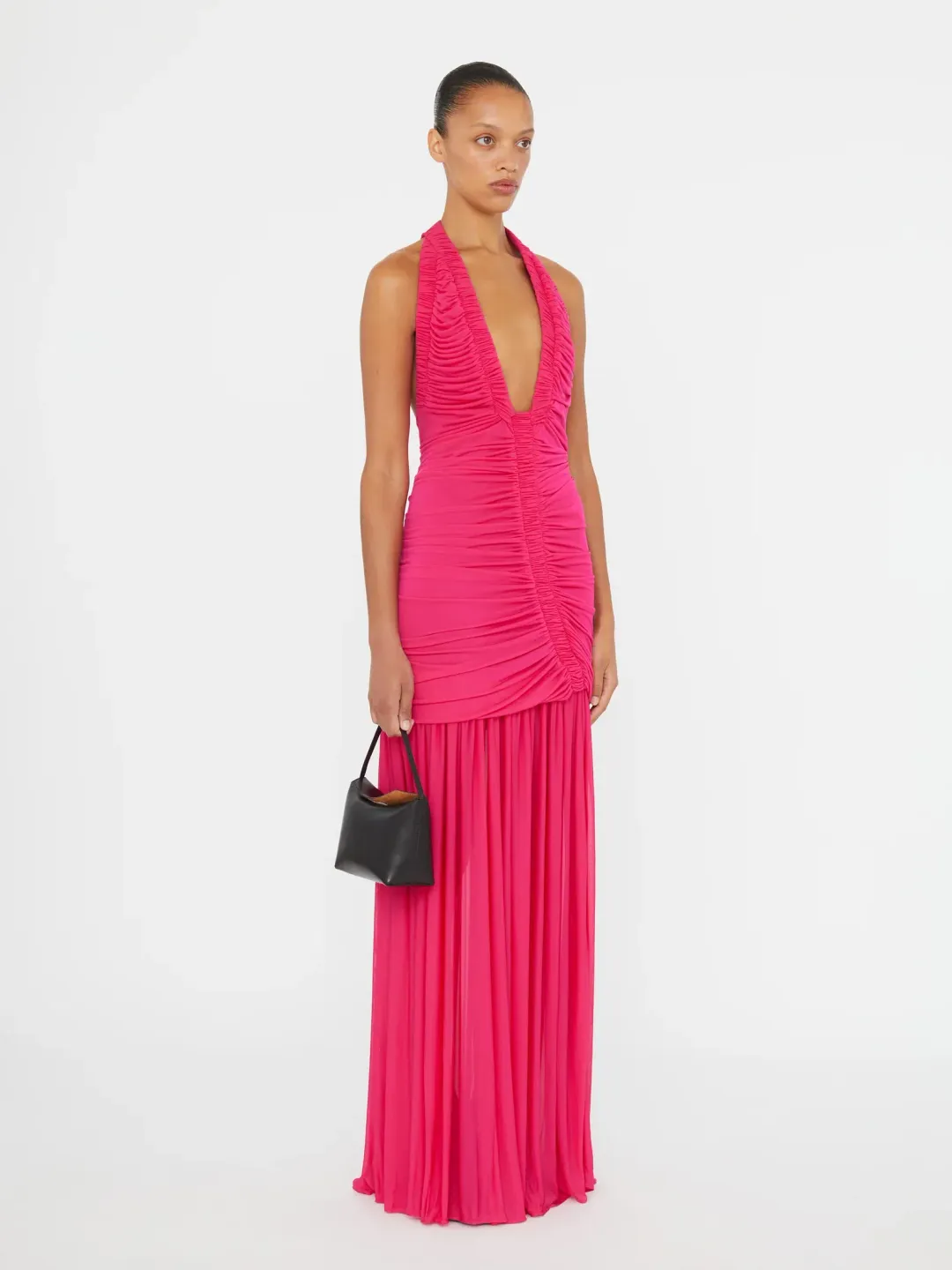 Christopher Esber Orion Gown Magenta Pink Size 8 for rent on The Volte - main image