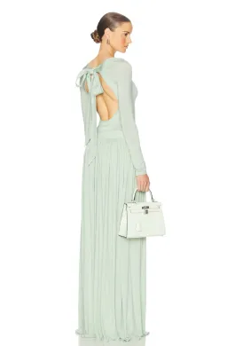 Helsa Aesther Jersey Dress Seafoam Green Size S / AU 8 for rent on The Volte - image 3