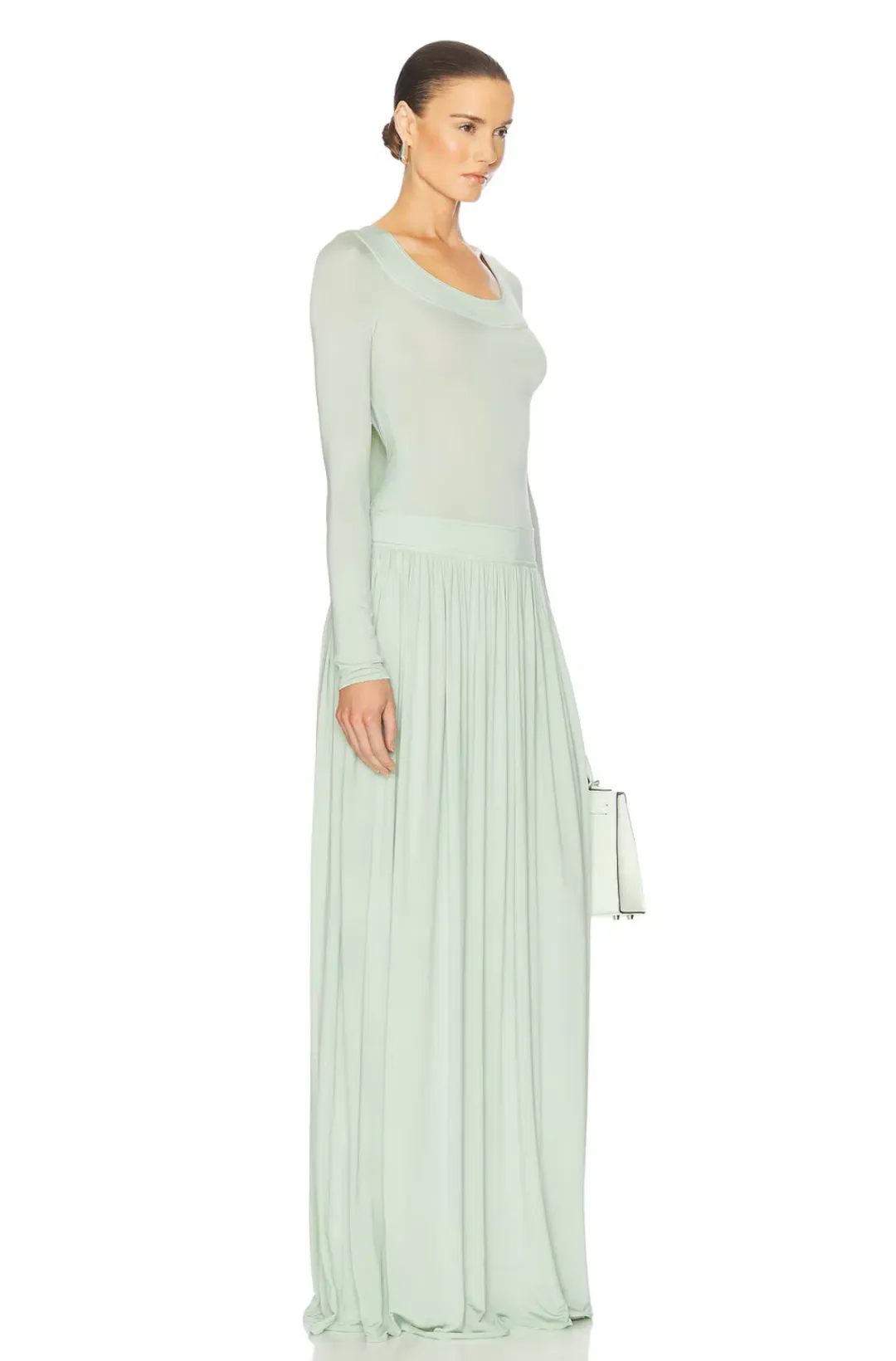 Helsa Aesther Jersey Dress Seafoam Green Size S / AU 8 for rent on The Volte - main image