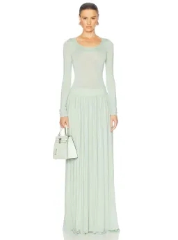 Helsa Aesther Jersey Dress Seafoam Green Size S / AU 8 for rent on The Volte - image 1