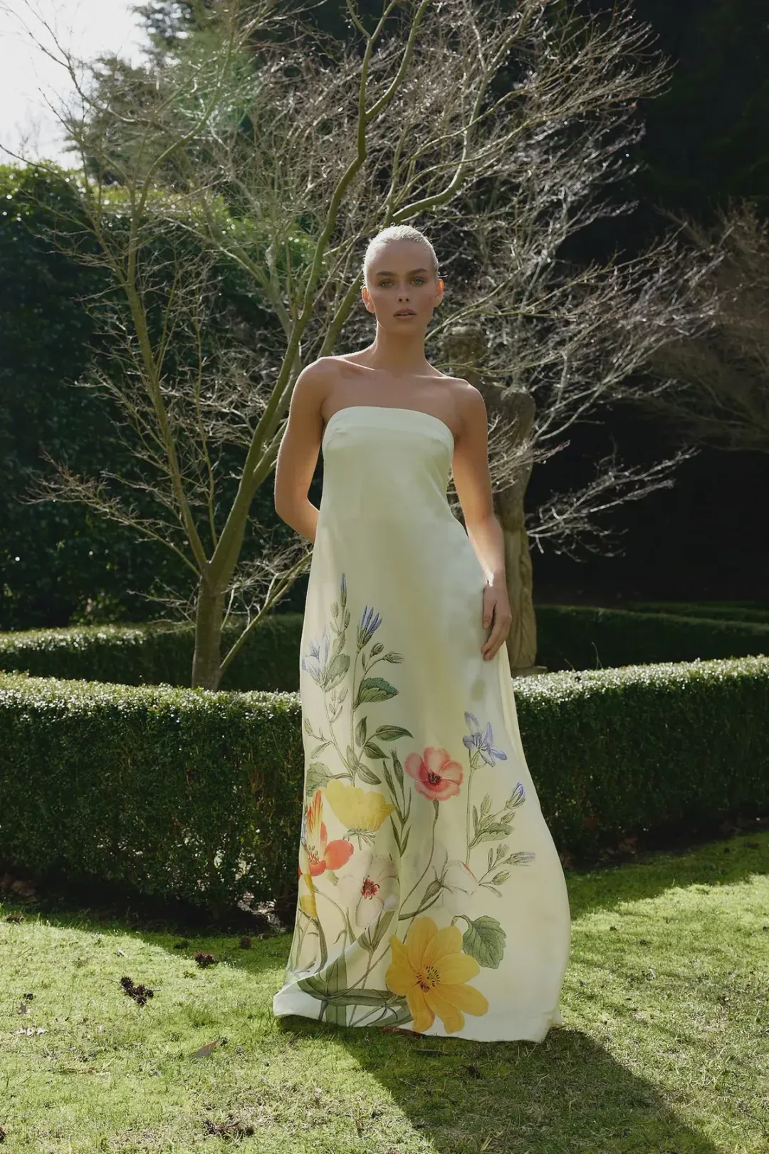 Aston Studio Lucie Buttermilk Fleur Size 8 for rent on The Volte - main image