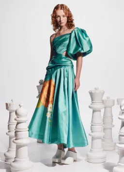 Alemais Regent Gown Jade Size 12 for rent on The Volte - image 1