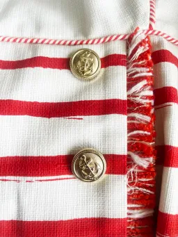 Zimmermann Postcard Boatneck Mini Dress White/Red Size 14 for rent on The Volte - image 4