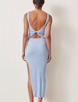 Bec & Bridge Riviera Knit Midi Dress - Sky Blue (Original) - Size 8 for rent on The Volte - image 3