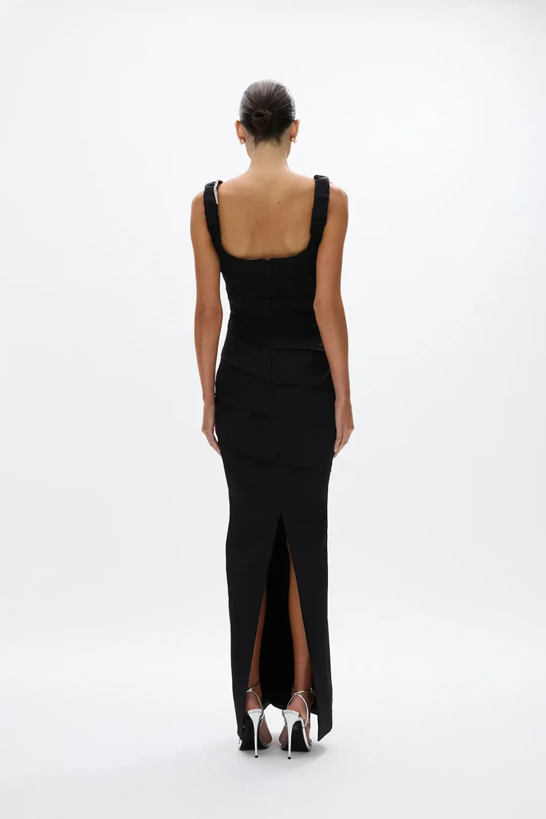 Rachel Gilbert Rhodes Gown Black 2025 Collection Size 14 for rent on The Volte - main image
