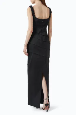 Rachel Gilbert Rhodes Maxi Gown in Black Size 4 / AU 14 for rent on The Volte - image 2