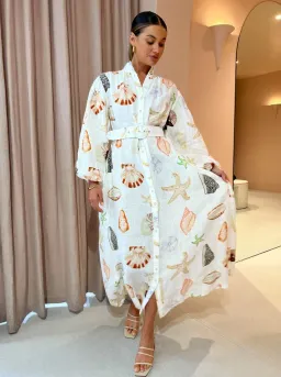 Palm Noosa Noddy Dress In Shells Size 14 for rent on The Volte - image 2