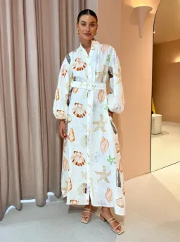 Palm Noosa Noddy Dress In Shells Size 14 for rent on The Volte - image 1