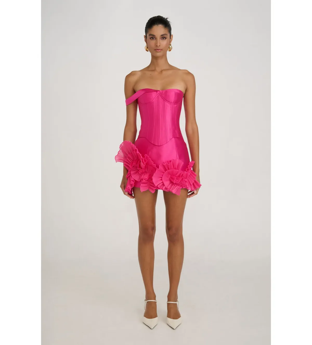 Eliya the Label Jenaya Top Size S and Kerrie Skirt Size XS Set Magenta - Image 1