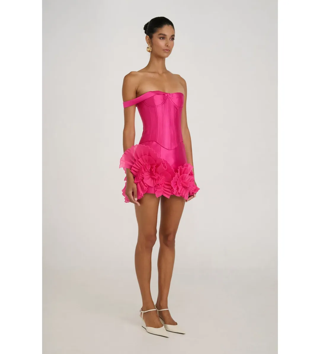 Eliya the Label Jenaya Top Size S and Kerrie Skirt Size XS Set Magenta for rent on The Volte - main image