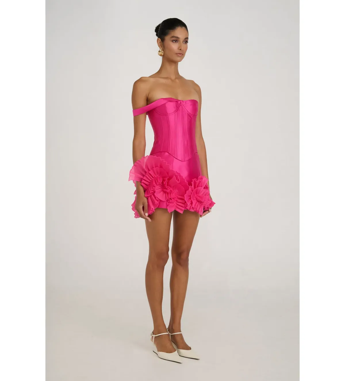 Eliya the Label Jenaya Top Size S and Kerrie Skirt Size XS Set Magenta - Image 2