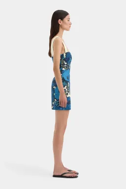 Sir the Label Camellia Mini Dress Blue Floral Size 4 / AU 14 for rent on The Volte - image 2