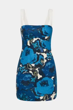 Sir the Label Camellia Mini Dress Blue Floral Size 4 / AU 14 for rent on The Volte - image 5