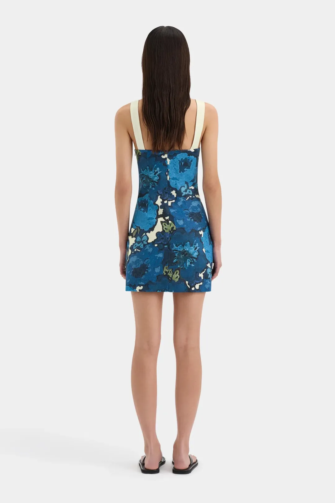 Sir the Label Camellia Mini Dress Blue Floral Size 4 / AU 14 for rent on The Volte - main image