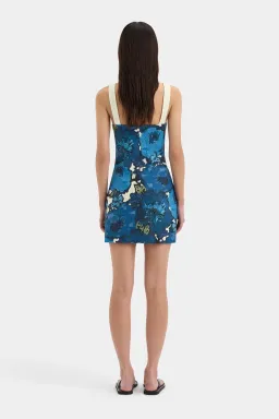Sir the Label Camellia Mini Dress Blue Floral Size 4 / AU 14 for rent on The Volte - image 3