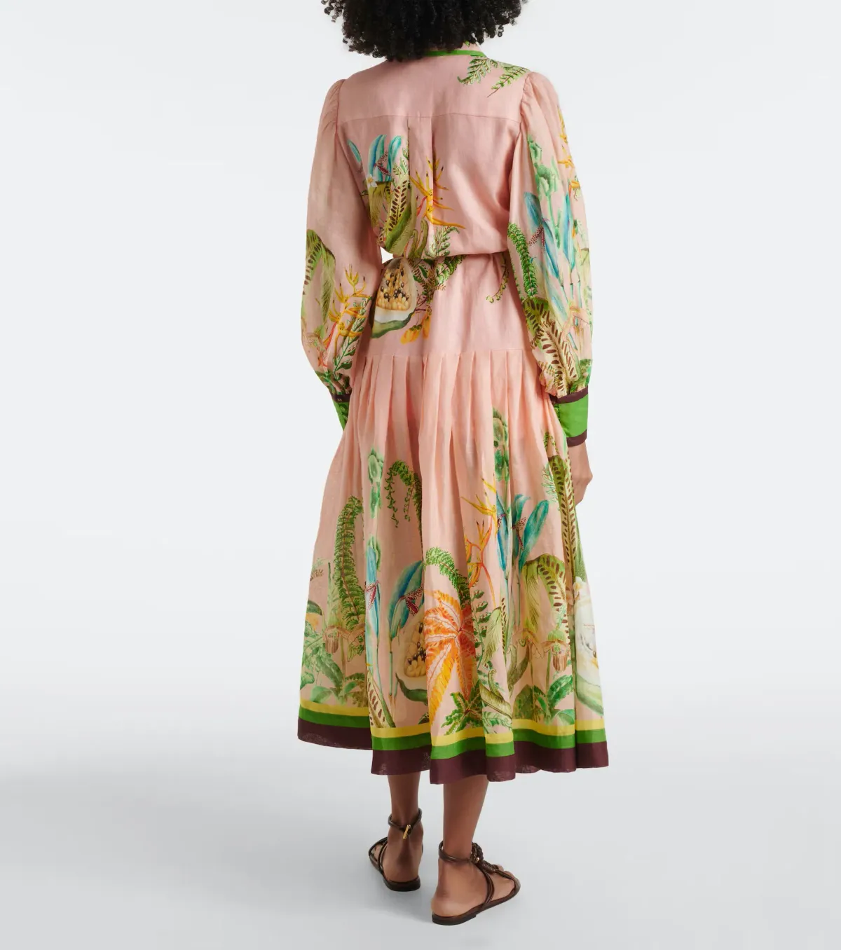 Alemais Papaya Shirt Dress Pink Print Size 10 - Image 3