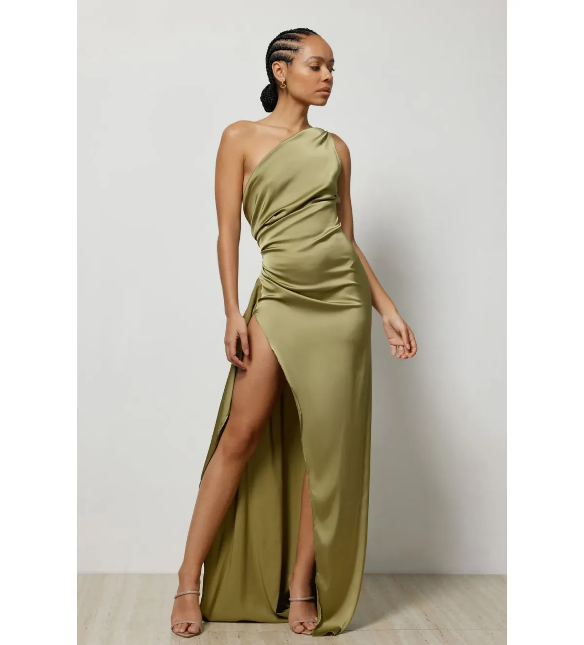 Lexi Samira Dress Olive Size S / AU 8 - Image 3