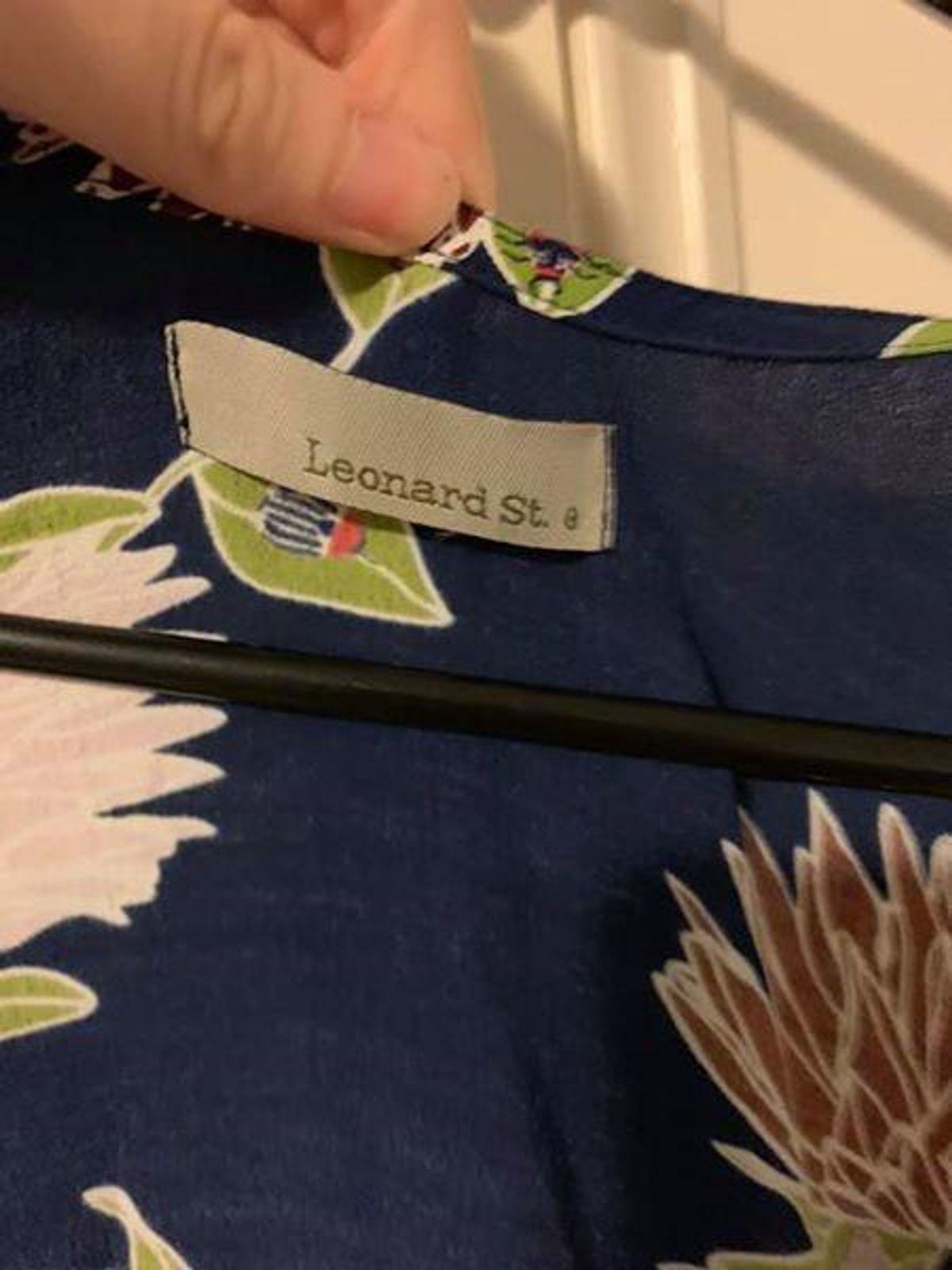 Leonard St Maxi Wrap Dress in Beetle & Protea Print Size 8 - Image 2