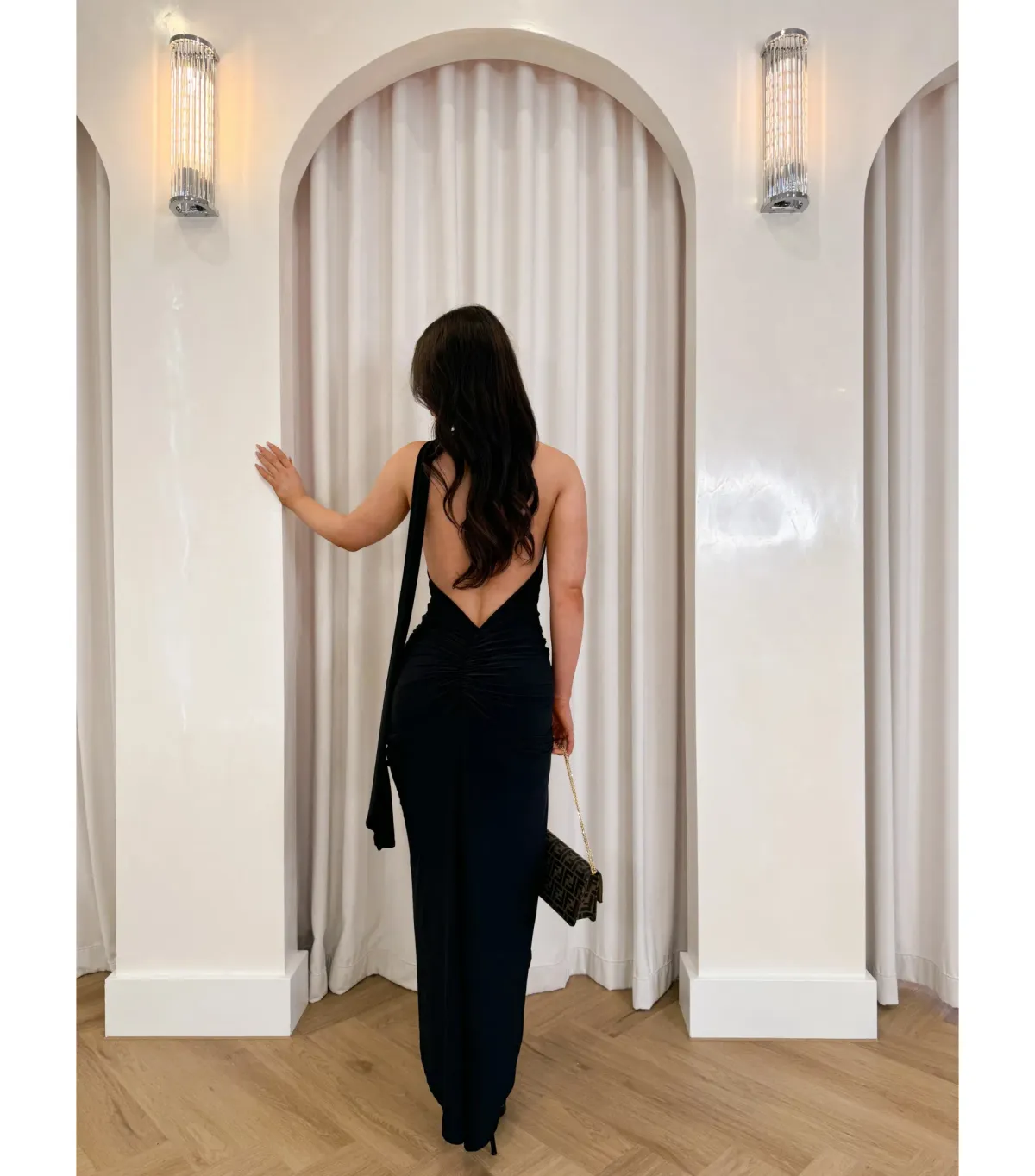 Melani The Label Constantina Dress in Black Size S / AU 8 - Image 1