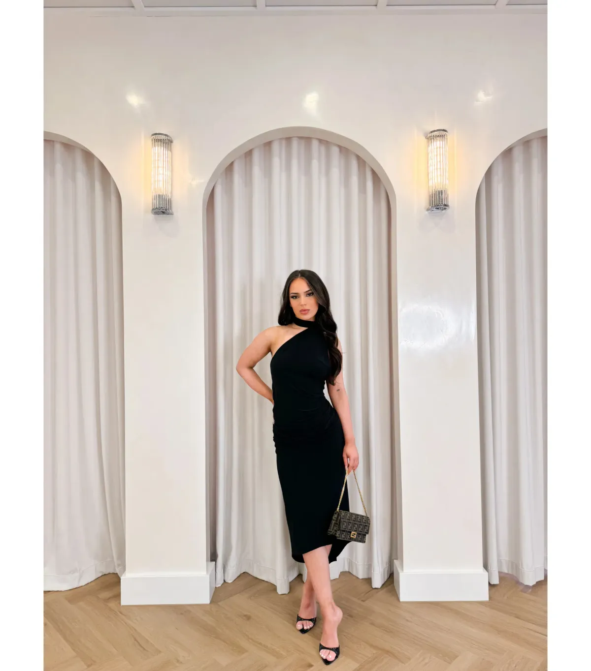 Melani The Label Constantina Dress in Black Size S / AU 8 - Image 2