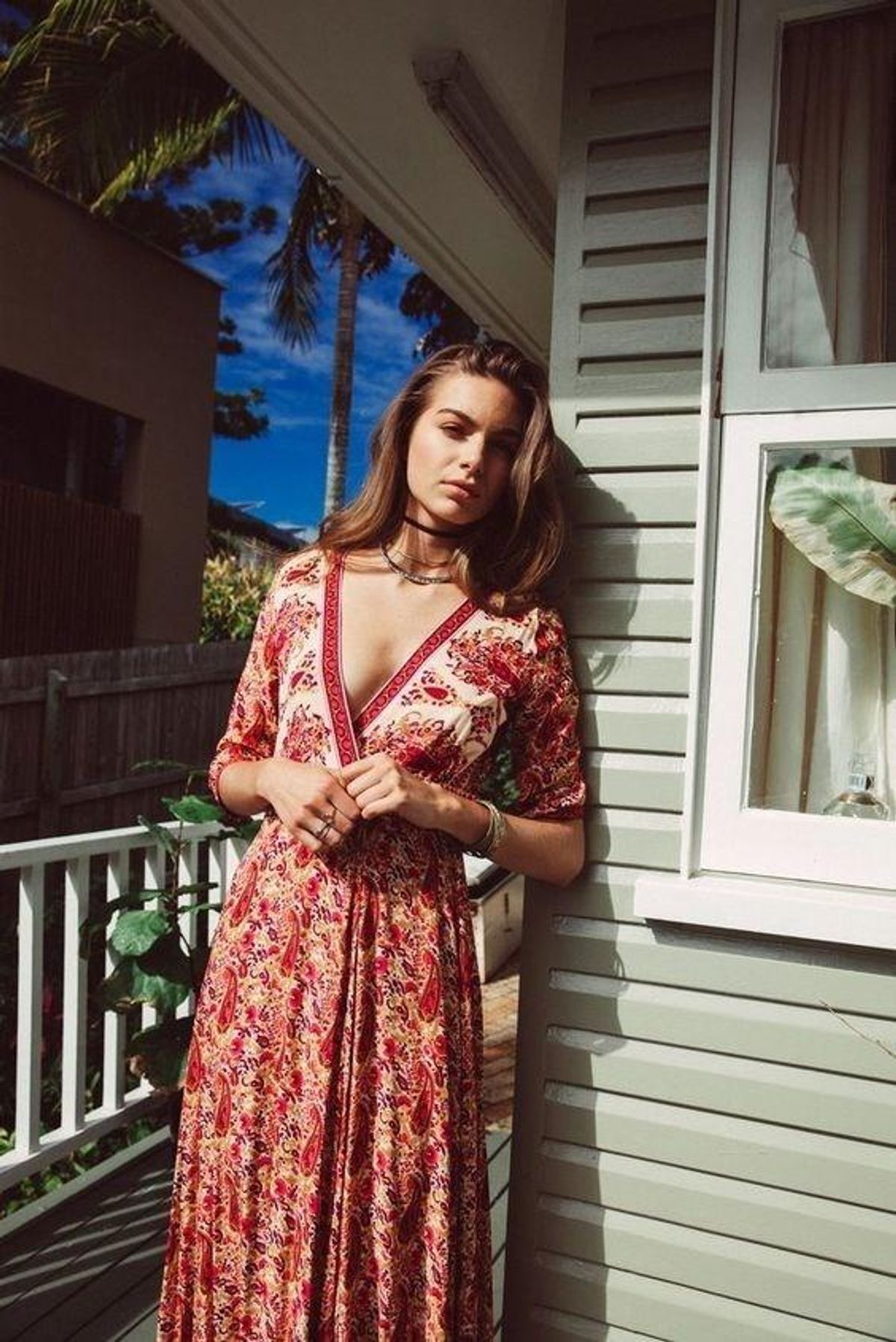 Arnhem Wild Magnolia Maxi Dress in Sunset Size 10 for rent on The Volte - main image