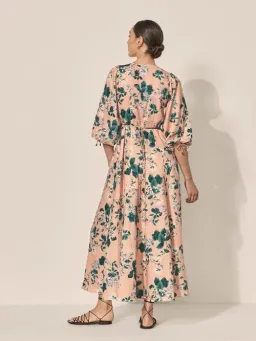 Kivari Jemima Maxi Dress Pink Floral Size 16 for rent on The Volte - image 3
