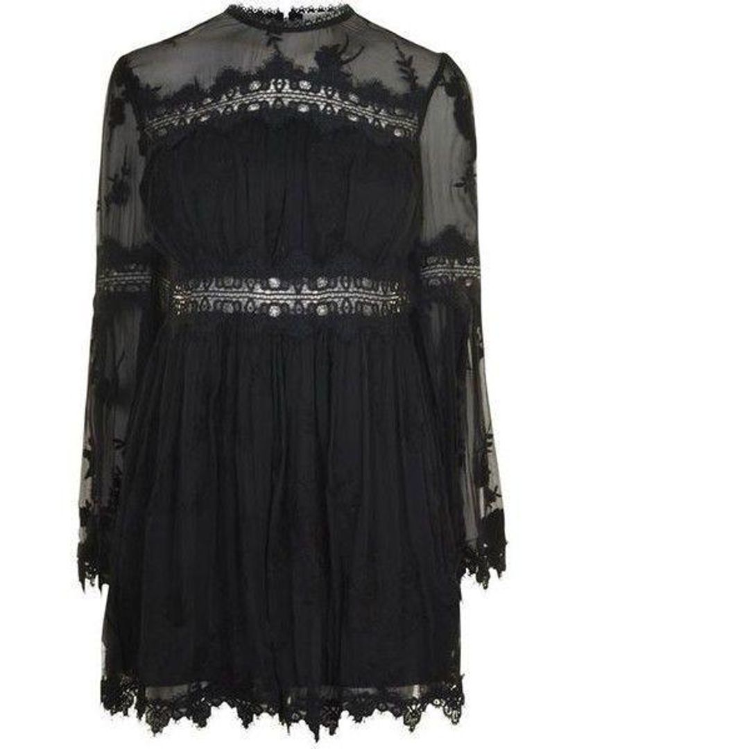 Zimmermann Tropicale Antique Playsuit Black Noir Size 8 for rent on The Volte - main image