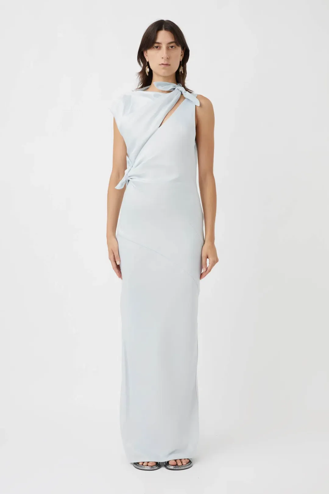 Camilla and Marc Karsten Knot Dress Ice Blue Size XS / AU 6 for rent on The Volte - main image