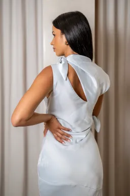 Camilla and Marc Karsten Knot Dress Ice Blue Size XS / AU 6 for rent on The Volte - image 3