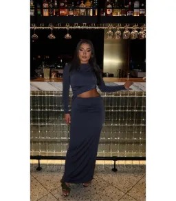 Effie Kats Cara Maxi Dress Thunder Size M / AU 10 for rent on The Volte - image 4