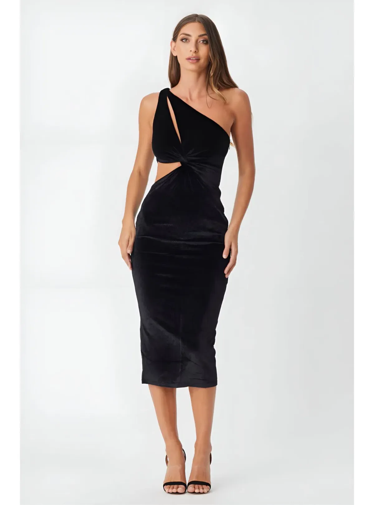 Bianca & Bridgett Riya Midi Dress Black Size XL / AU 14 - Image 1