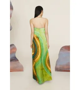 Alemais Iris Strapless Gown Green Size AU 10 for rent on The Volte - image 3