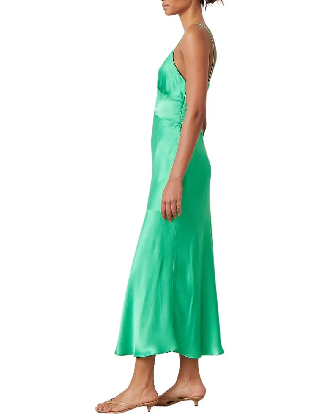 Bec & Bridge Loren Midi Dress Emerald Green Size AU 6 for rent on The Volte - main image