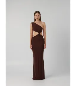 Effie Kats Hawlya Gown Cocoa Size M / AU 10 for rent on The Volte - image 1