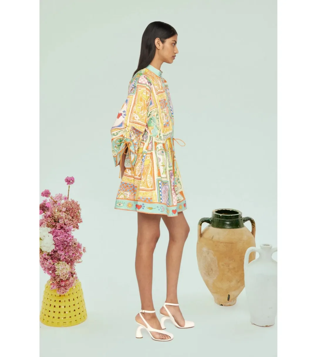 Alemais Holiday Go-to Mini Dress Multi Size AU 10 for rent on The Volte - main image