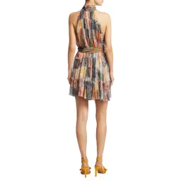 Zimmermann Ninety Six Smock Short Dress Patchwork Paisley Print Size 0 / AU 8 for rent on The Volte - image 2