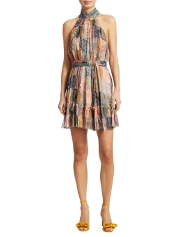 Zimmermann Ninety Six Smock Short Dress Patchwork Paisley Print Size 0 / AU 8 for rent on The Volte - image 1