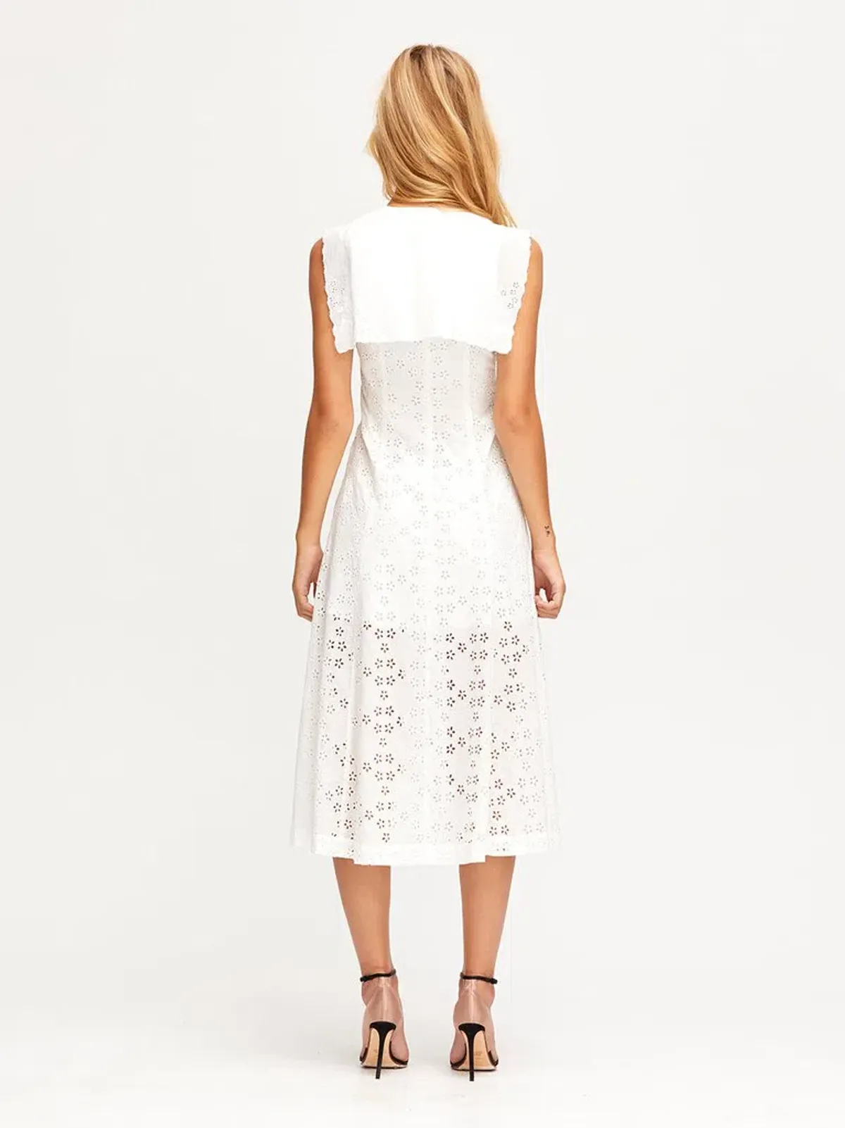 Alice McCall Wilde Grotto Midi Dress Porcelain White Size 4 - Image 3