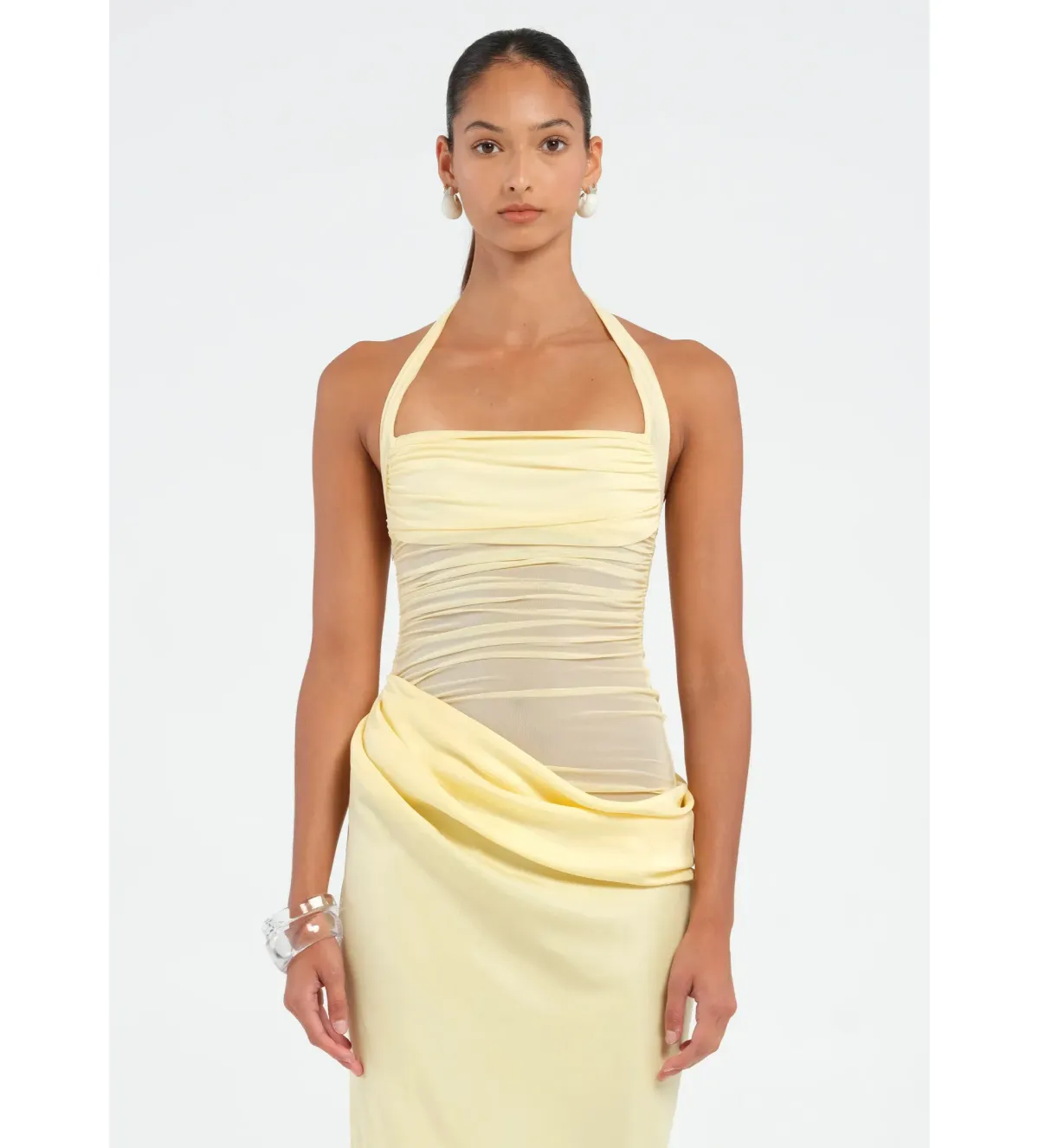 BENNI Gina Maxi Dress Butter Size 8 - Image 4