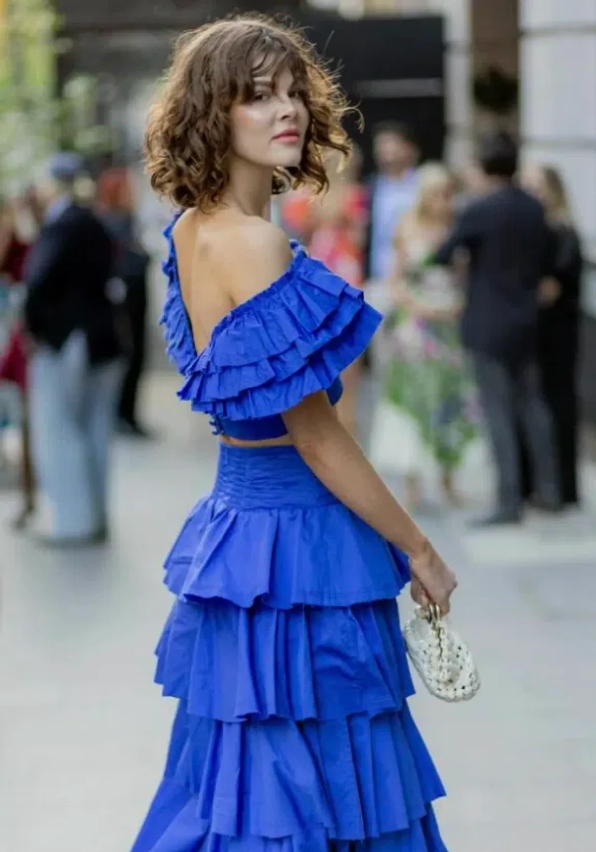 Aje Imagination Frill Sleeve Top Size AU 14 and Eleni Tiered Maxi Skirt Blue Size AU 12 - Image 6