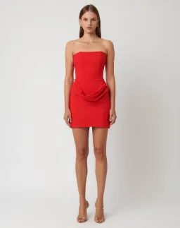 Effie Kats Merci Mini Dress Cherry Red Size L / AU 12 for rent on The Volte - image 1