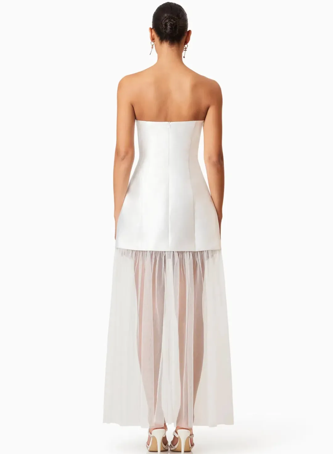 Elliatt Oleander Strapless Maxi Dress White Size S / AU 8 for rent on The Volte - main image