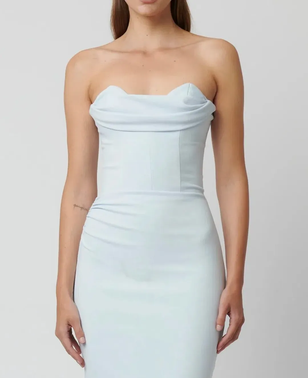 Effie Kats Rozela Midi Dress Ice Blue Size 12 for rent on The Volte - main image