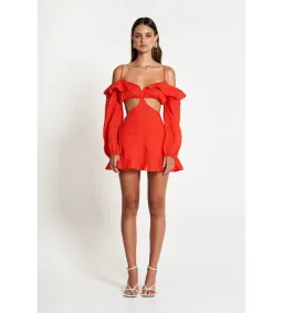 Sofia The Label Maya Cut Out Mini Dress Size 10 for rent on The Volte - image 1