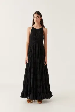 Aje Rosewood Ruched Maxi Dress Size 14 for rent on The Volte - image 4