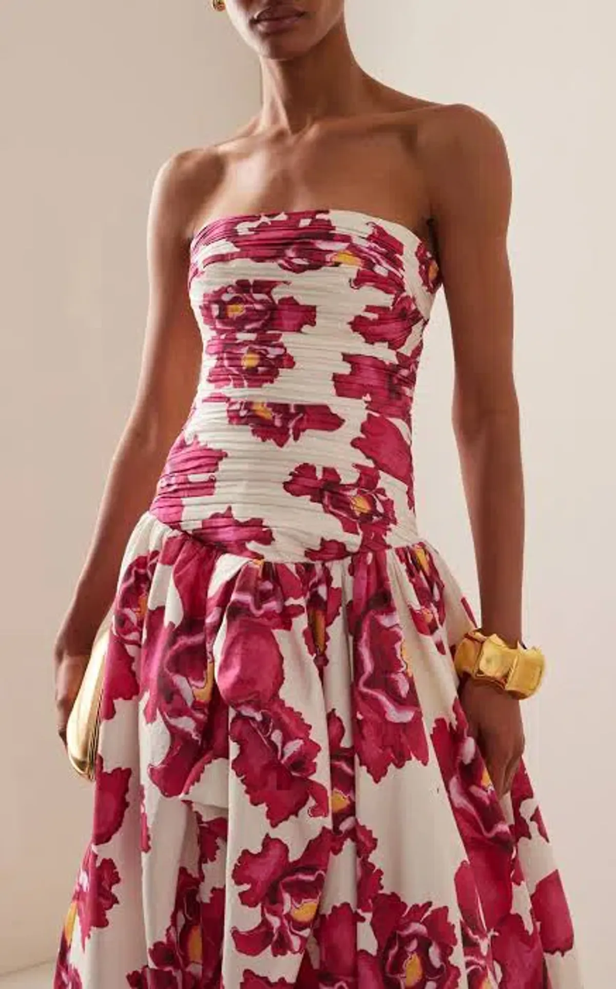 AJE Behold Maxi Dress Red Floral Size AU 16 - Image 3