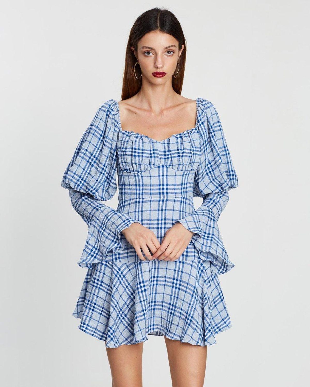 Mossman Crossing Paths Blue Dress 8 for rent on The Volte - main image