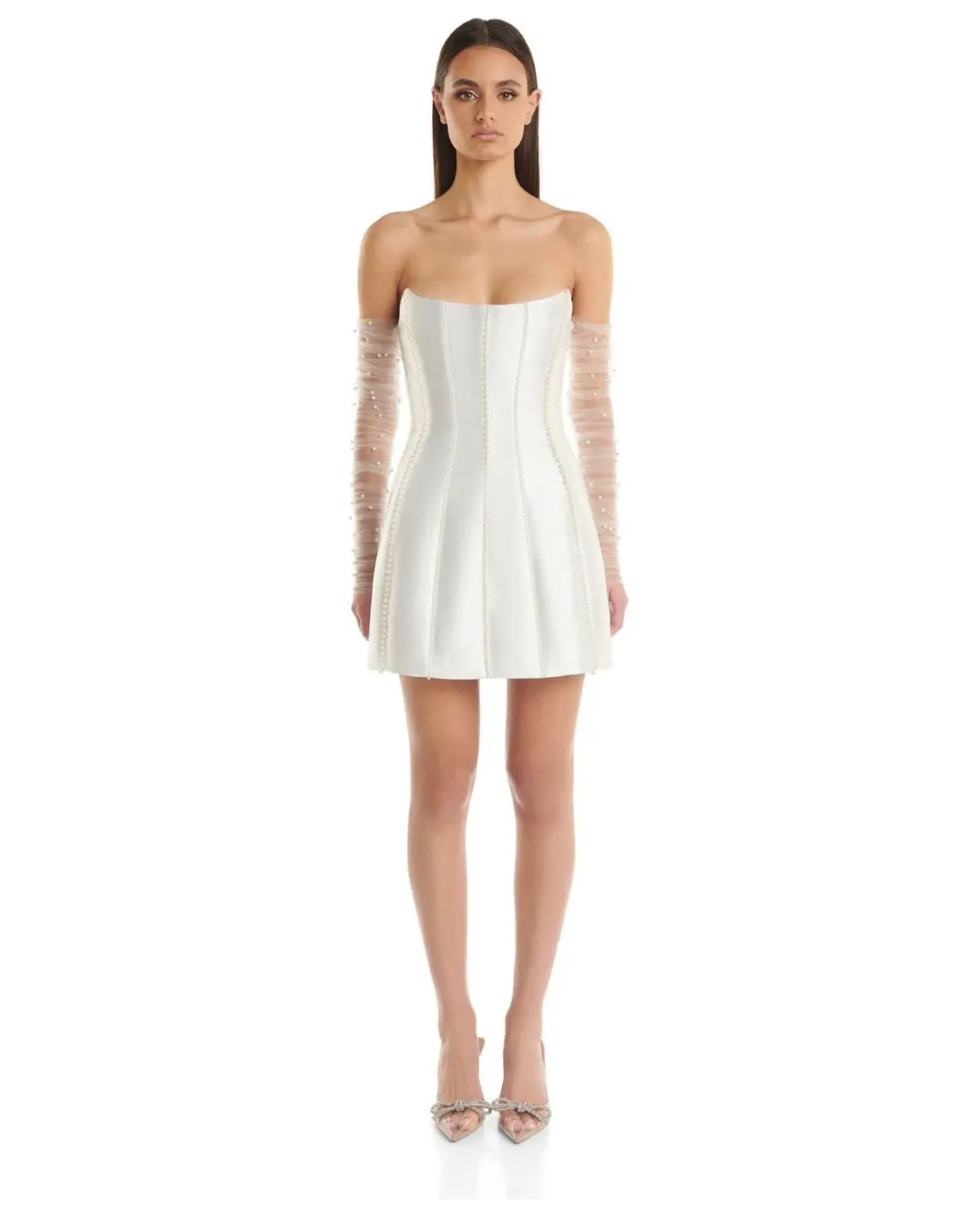 Eliya The Label Kayla Mini Dress White Size 6 - Image 1